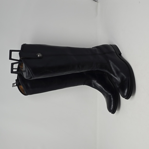 Frye Melissa Inside Zip Ridding Boots Black Leather Size 6